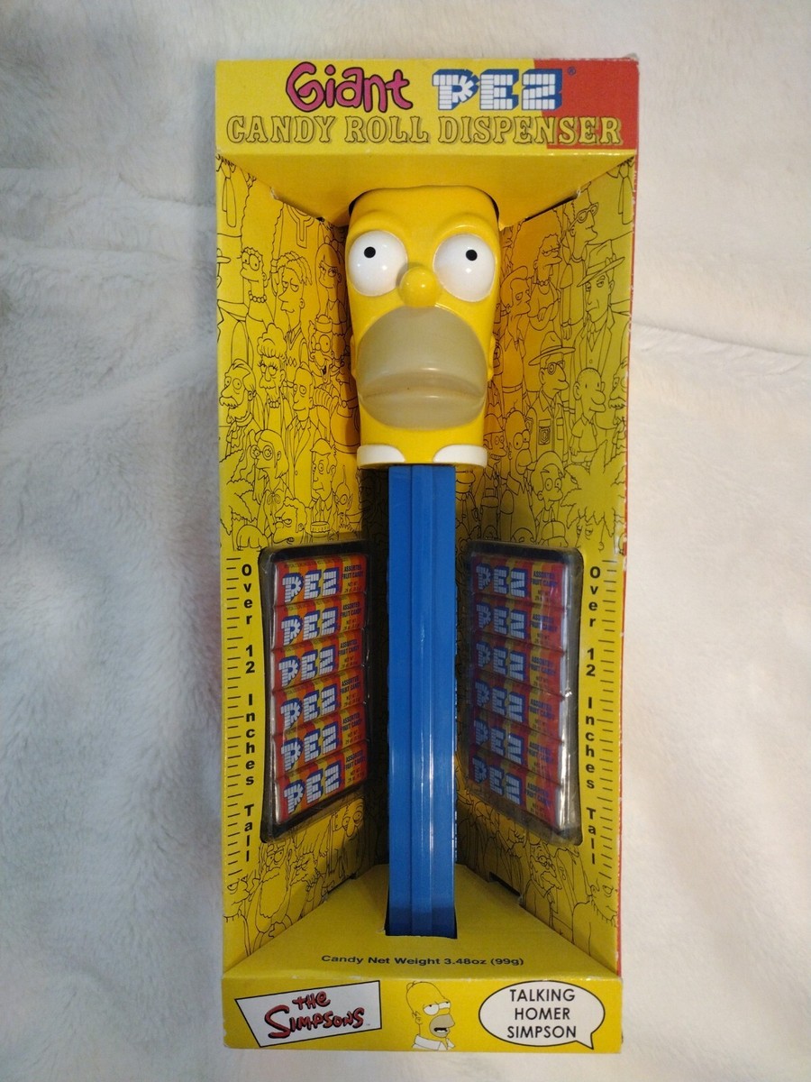 ジャイアントペッツ　giant PEZシンプソン Amazon.com: Giant PEZ Bart Simpson talking dispenser! 12