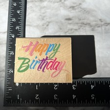 Rubber Stamp Happy Birthday Stampede Phrase Sentiment