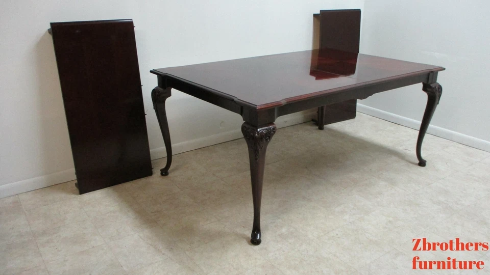 Mesa banquete sala de jantar cereja colecionadores Thomasville Queen Ann - Imagem 2 de 4