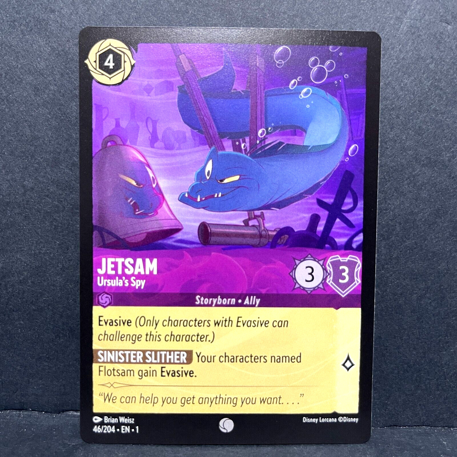 2023 DISNEY LORCANA THE FIRST CHAPTER JETSAM 46/204 COMMON