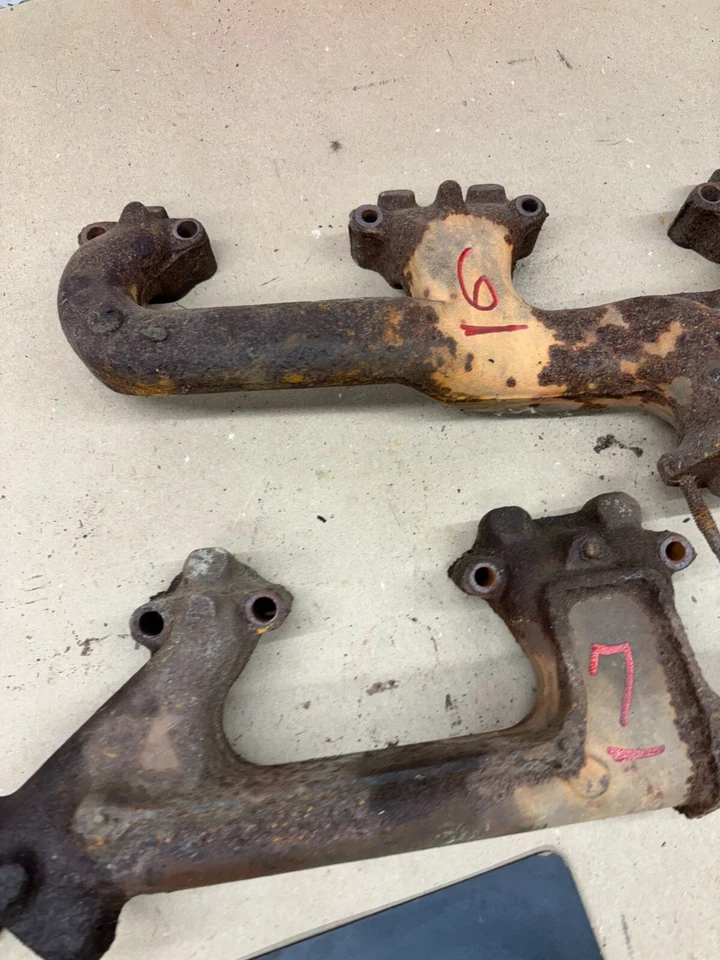 PROJECT Exhaust Manifold set pair Gm Small Block Chevrolet Sbc Camaro Malibu C10 - Image 3 of 4