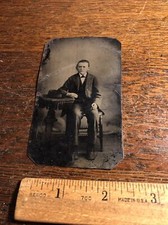 Antique Tintype Victorian Boy Child Civil War Era Photo Photograph