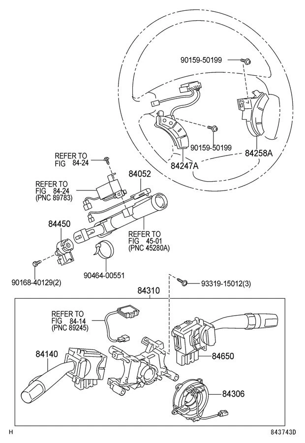 Volante derecho Toyota Camry 2002-2006 interruptor en blanco sándalo 84258020E1 Foto 4 de 4