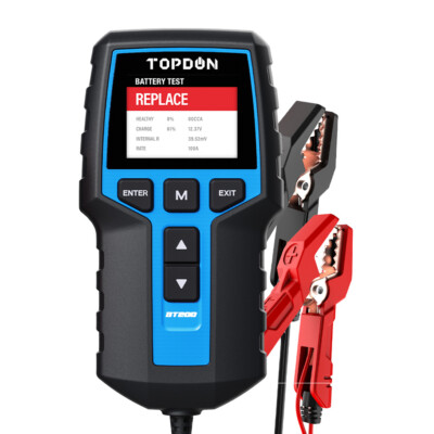 TOPDON 12V/24V BT200 Auto Batterietester KFZ OBD2 Diagnosegerät Testgerät Prüfer