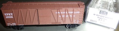 40´ Outside Braced Boxcar S.P.S. 10012 Micro Trains Line 28080 N 1:160 C å*