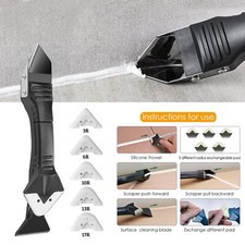 3 in 1 Silicone Remover Smoother Caulk Finisher Sealant Scraper Grout Tool set