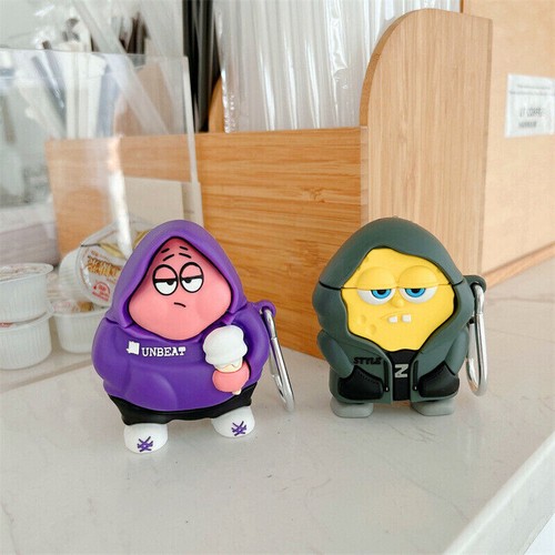 HOT Cute Funny Cartoon Case for Apple AirPods 3 2 1 Gen Soft Silicone Headphone - Picture 2 of 11