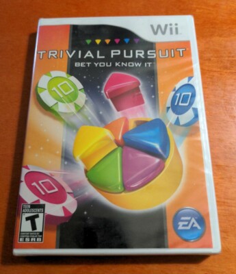 Trivial Pursuit Bet You Know It Nintendo Wii EA electronic arts Hasbro Dolby