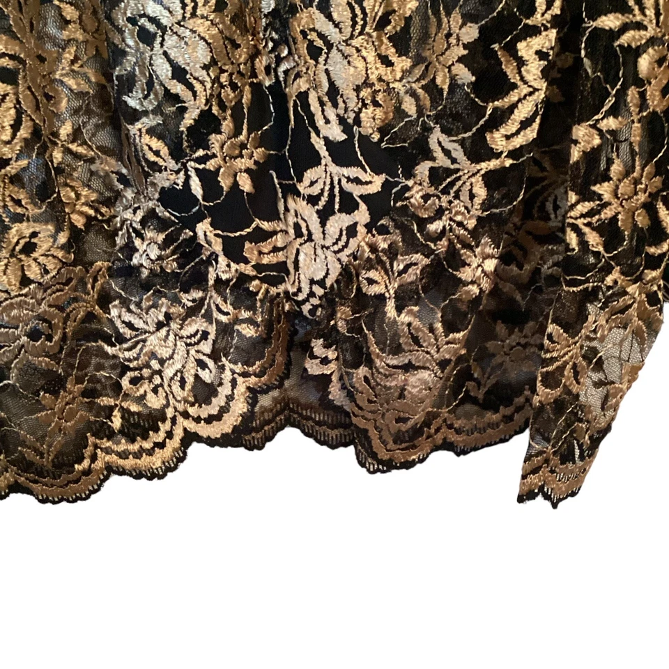 Vestido/túnica David Rose vintage floral transparente manga larga talla 22W nuevo con etiquetas Foto 3 de 4