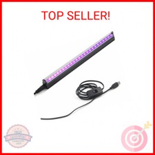 Led Black Light Bar, 10W 1ft USB Portable T5 UV Blacklight Tube Glow in The Dark