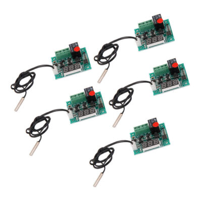 5 Stück W1209 Digital Thermostat Temperaturregelung Schalter Sensor Modul 12V DE