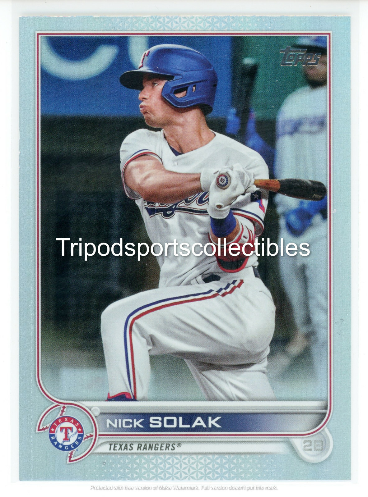 2022 Topps Series 1 Rainbow Foil #172 Nick Solak (Rangers)