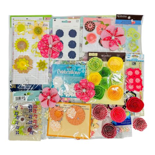 Lot Of 30+ Scrapbook Jolee's Boutique + Jubilee + Other Gardening Flowers Bows