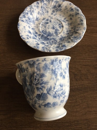 Nikko Tea Roses Blossom Time Japan Blue White Cup & Saucer - Picture 10 of 12