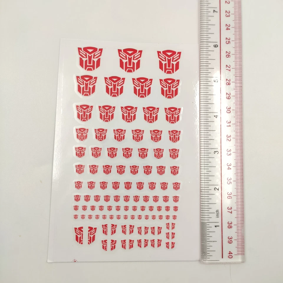 2pcs Deformation G1 Decepticons+Autobots Symbol Sticker Decal for Custom COOL - Image 2 of 3