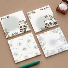 5 50 Sheets 4th Design Cartoon Panda Sticky Notes 3.15 3.15 Inch 250 sheets