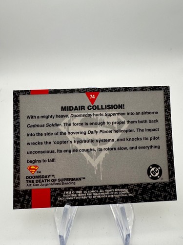 The Death of Superman Doomsday Trading Card YOU PICK DC Comic 1992 Fleer Skybox - Picture 172 of 206