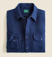 NWT J Crew Heavyweight Chamois Flannel Shirt in Blue (Various Sizes)