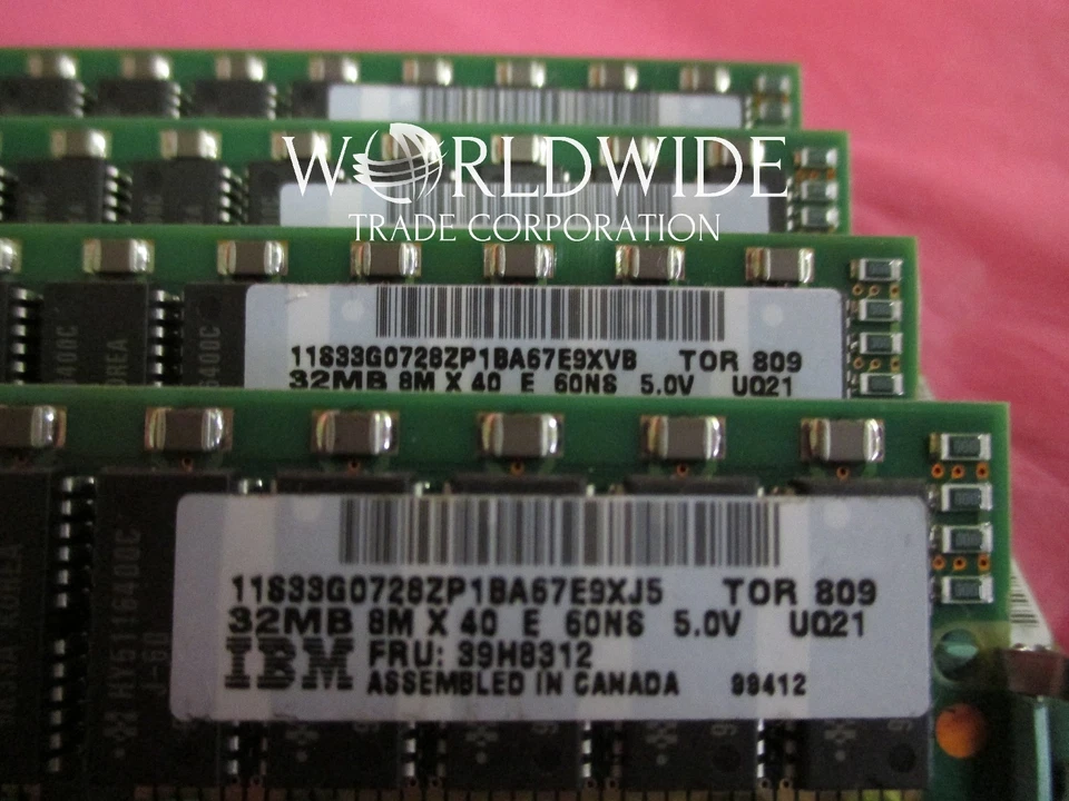 Tarjeta de memoria IBM 4095 52G4734 256MB HD4.6 a través de 8x 39H8312 SIMM RS6000 Foto 4 de 4