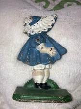Blue Bonnet Cast Iron Doorstop