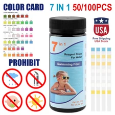 200pcs Chlorine Dip Test Strips Hot Tub SPA Swimming Pool PH Tester Paper