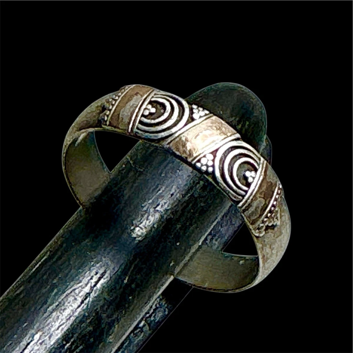 bague alliance tube plate anneau chaîne argent massif