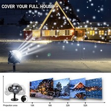 Christmas Snowflake Projector Light Outdoor LED Waterproof for Party Home Decor