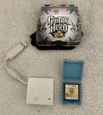 Guitar Hero: On Tour (Nintendo DS, 2008) Grip, Original DS Adapter, and Game