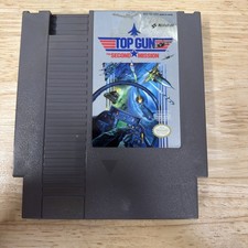 Top Gun The Second Mission Nintendo NES Cart Tested Label Damage