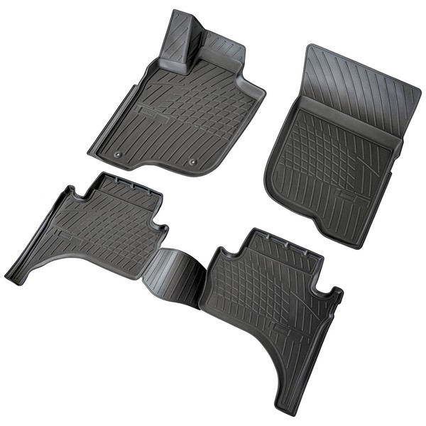 3D Gummi Fussmatten Passend FüR Mitsubishi L200 V | Bj 2015-2023 | Passgenau Mit-image