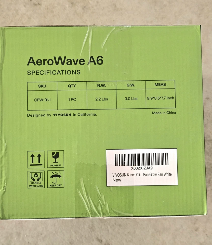 VIVOSUN White Upgraded 6 Inch Clip on Oscillating Fan electric W/Adjustable Tilt - Image 3 of 4