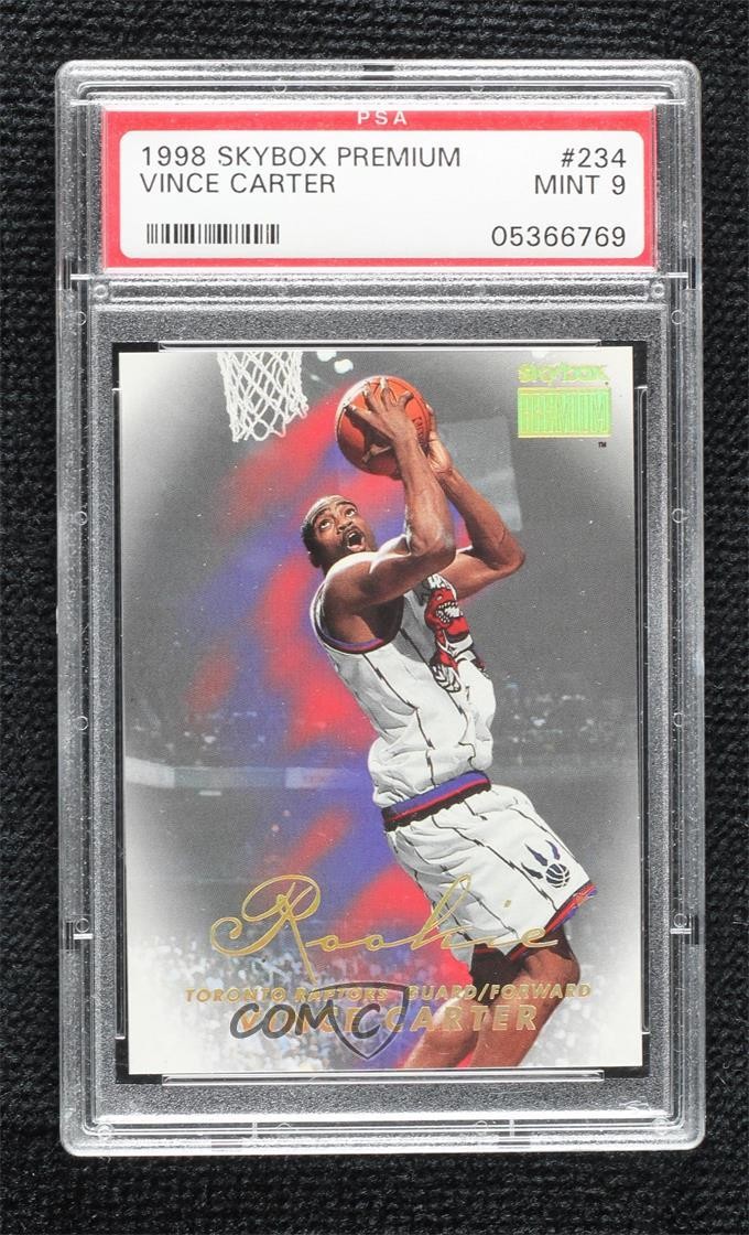 1998-99 Skybox Premium Rookie Vince Carter #234 PSA 9 MINT Rookie RC HOF