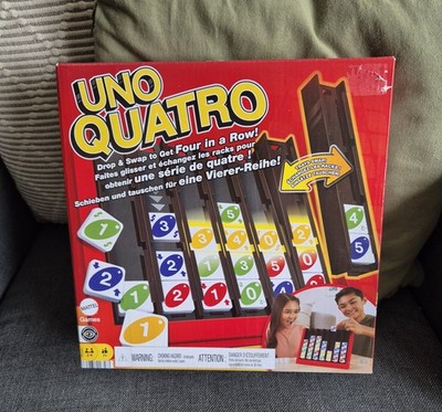 Uno Quatro Brettspiel, Mattel Spiele, sehr guter Zustand