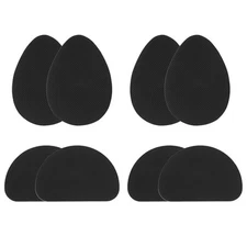 8Pcs 2 Pairs Non-Skid Shoe Pads Shoe Bottom Grip Sole Protector Rubber Black