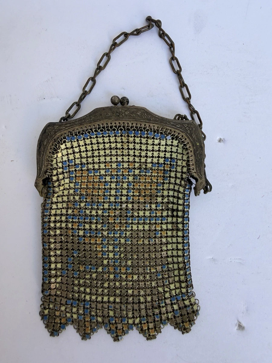 25+ Whiting & Davis Mesh Blue Vintage Bags, Handbags & Cases for
