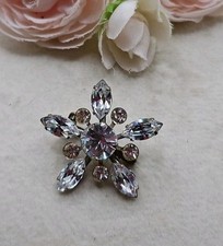 Vintage Star Brooch Scatter Pin Midcentury Modern Statement Sparkle Rhinestone