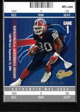 2004 Fleer Authentix Travis Henry #49 Buffalo Bills