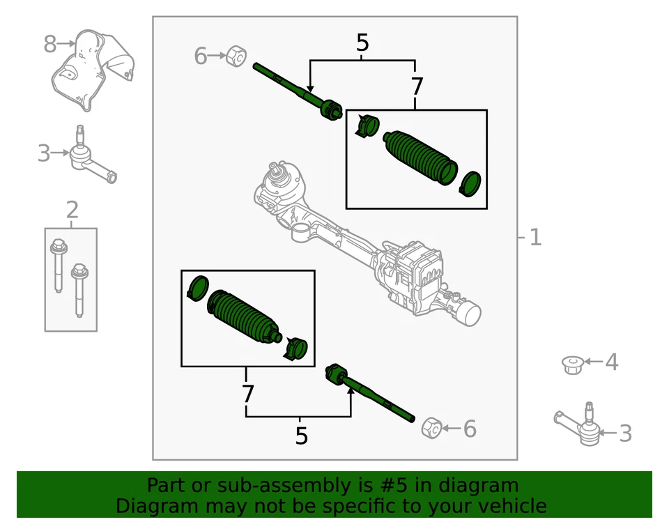 Vara de amarração interna genuína Ford DG1Z-3280-A - Imagem 4 de 4