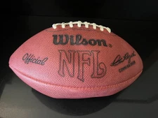 1970'S Pete Rozelle OAKLAND RAIDERS GAME USED WILSON PRO FOOTBALL EQUIP MANAGER