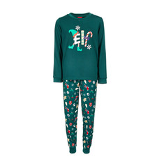 FAMILY PAJAMAS MACYS LITTLE BIG KIDS 2P ELFING CHRISTMAS HOLIDAY PJ SET SIZE 4-5