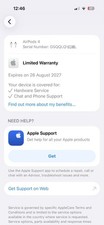 Apple AirPods 4 (not ANC), 11 months Apple Limited Warranty