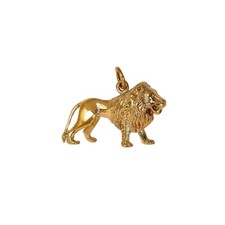 PRE-OWNED 9CT GOLD LION CHARM