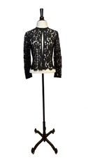 DESIGNER - Carolina Herrera - Black Lace Jacket - S