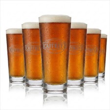6x Caffreys Glas 0,3l Irish Beer Pokalglas Bierglas Becher Gl&auml;ser Set Brauerei