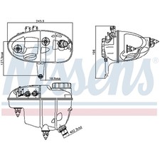 NISSENS 996276 AUSGLEICHSBEHÄLTER KÜHLMITTEL 2225000849 NEU NISSENS 996276 AUSGLEICHSBEHÄLTER KÜHLMITTEL 2225000849 NEU