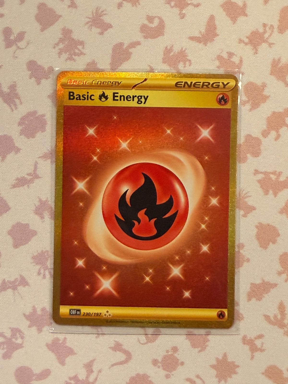 Basic Fire Energy 230/197 SV03: Obsidian Flames Holo - NM