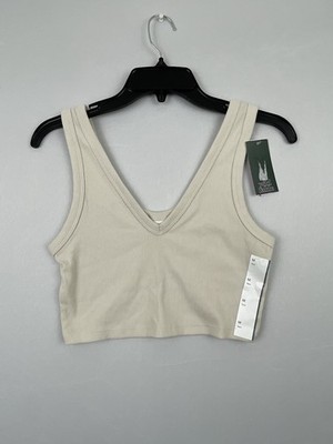 Wild Fable Ribbed Crop Top Ribbed Stretch Reversible Size MEDIUM