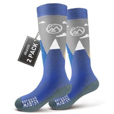 OutdoorMaster Merino Wool Ski Socks for Kids, Boys  Girls, Thermal Winter Wa...