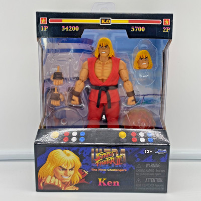 Ken Masters Street Fighter II Jada Toys Actionfigur 15cm 6 Zoll NEU OVP