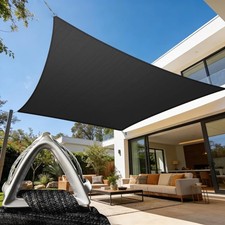 Black Siz Pro Duty Heavy 6' Shade Colourtree Sun Ring Rectangle 17' Customized X